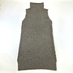 Funnel neck alpaca sweater dress Large Aritzia Wilfred Moldovan taupe Italian